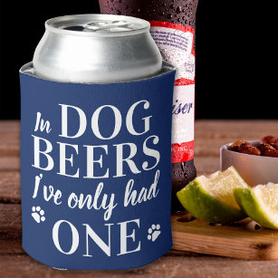Grappig aangepaste foto van Pet in Dog Beers die i Blikjeskoeler
