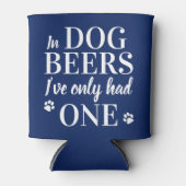 Grappig aangepaste foto van Pet in Dog Beers die i Blikjeskoeler (Voorkant)
