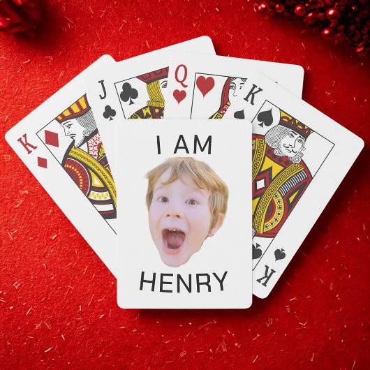 Grappig Aangepaste Gezicht Kaarten Verjaardagsfees