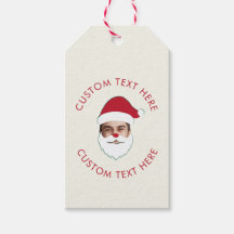 Grappig Aangepaste Gezicht Swap Kerstman Kerstteks