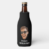 Grappig Aangepaste Gezicht Uitsnede Foto Bachelor Flesjeskoeler (Fles Voorkant)