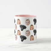 Grappig Aangepaste Gezichtsfoto Familie Gezicht 3  Mok (Midden)