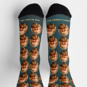 Grappig Aangepaste Gezichtsfoto Patroon voor Hem Sokken (Top)