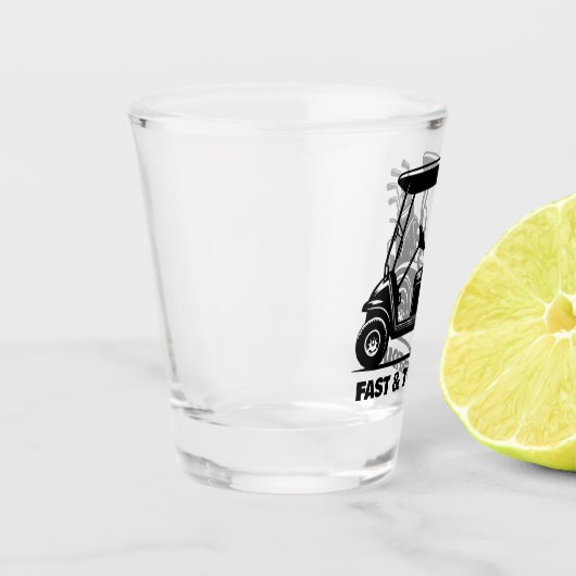 Grappig Aangepaste Golf Winkelwagen Sport Gift geë Shot Glas (Links)