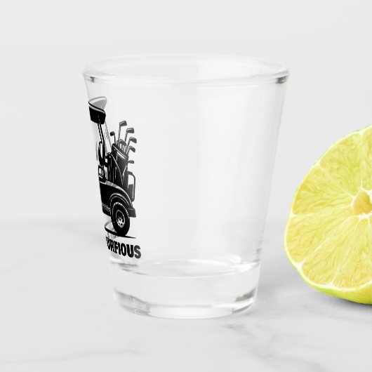 Grappig Aangepaste Golf Winkelwagen Sport Gift geë Shot Glas (Rechts)