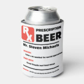GRAPPIG! 🍺 Aangepaste Joke Recept Bierkoeler (Blikje Voorkant)