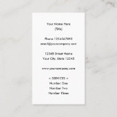 Grappig aangepaste Keep Calm visitekaartsjabloon Visitekaartje (Achterkant)