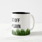 Grappig aangepaste kleur/tekst Haal uit mijn eigen Tweekleurige Koffiemok (Voorkant rechts)