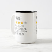 Grappig Aangepaste Naam 5 Sterren Review Mok Gift (Voorkant links)