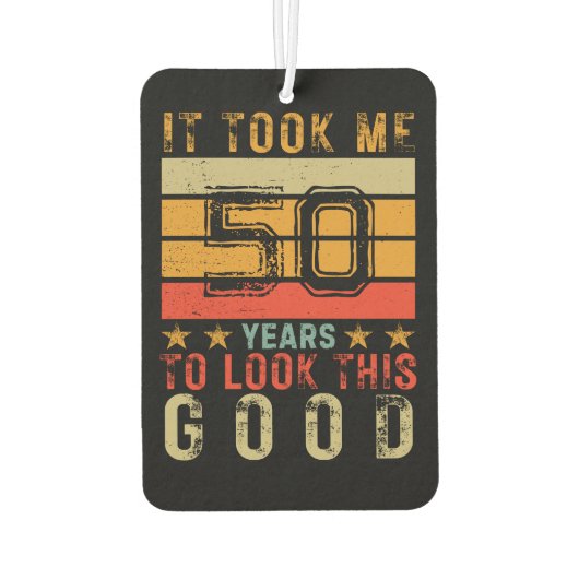 Grappig  aangepaste nummer verjaardagsverjaardag v luchtverfrisser (Achterkant)