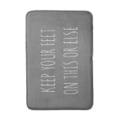 Grappig Aangepaste Quote Krijtbord Grijs Bad Mat (Voorkant Verticaal)