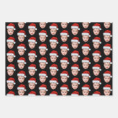 Grappig Aangepaste Schattigee Baby Gezicht Foto Sa Inpakpapier Vel (Voorkant)