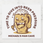 Grappig aangepaste tekst bier bier etiket (Enkel label)