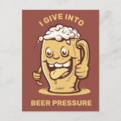 Grappig aangepaste tekst bier briefkaart (Voorkant)