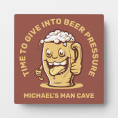 Grappig aangepaste tekst bier fotoplaat (Voorkant)