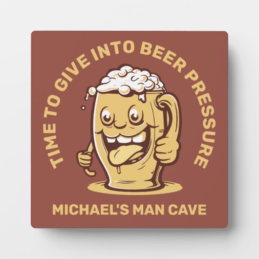Grappig aangepaste tekst bier fotoplaat (Voorkant)