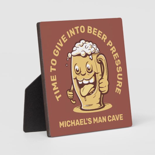 Grappig aangepaste tekst bier fotoplaat (Voorkant)
