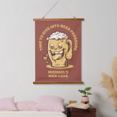 Grappig aangepaste tekst bier hangend wandkleed (Slaapkamer)