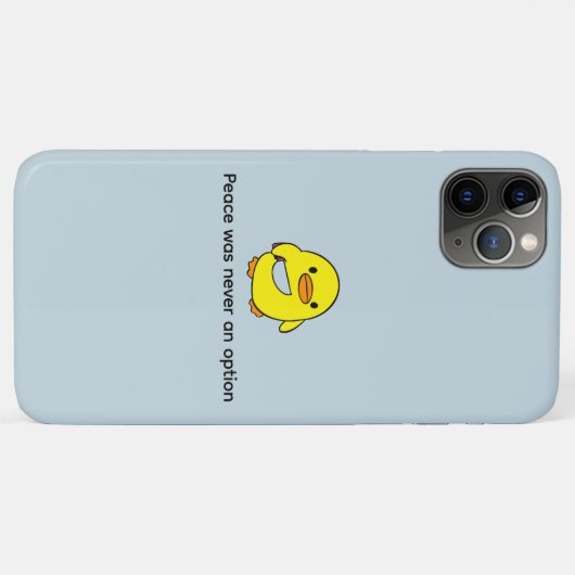 Grappig Aangepaste Tekst Geel Eend Zwart Case-Mate iPhone Case (Achterkant (horizontaal))