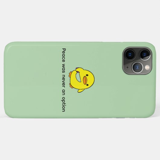 Grappig Aangepaste Tekst Geel Eend Zwart Case-Mate iPhone Case (Achterkant (horizontaal))