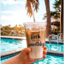 Grappig Aangepaste Tekst Kip Boerderij Eigenaar Qu Acryl Drinkbeker