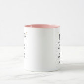 Grappig aangepaste tekst werk naast waardering cad mok (Midden)