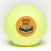 Grappig aangepaste tennisballen met monstertanden (Voorkant)
