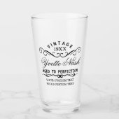 Grappig aangepaste verjaardag verouderd tot perfe glas (Voorkant)