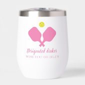 Grappig Aangewezen Dinker Aangepaste Pickleball Ro (Voorkant)