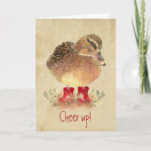 Grappig, aanmoediging, opklapkaart kaart (Voorkant)