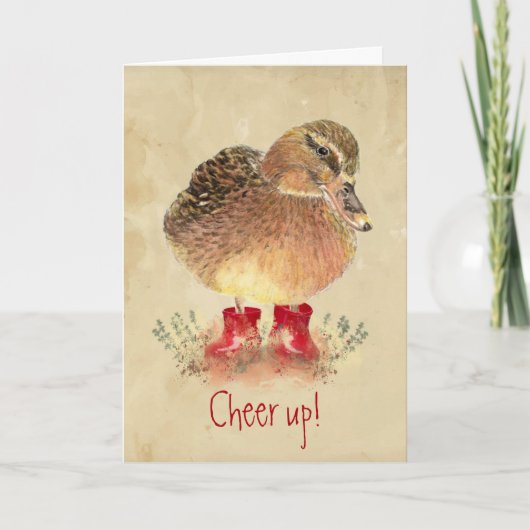 Grappig, aanmoediging, opklapkaart kaart (Voorkant)