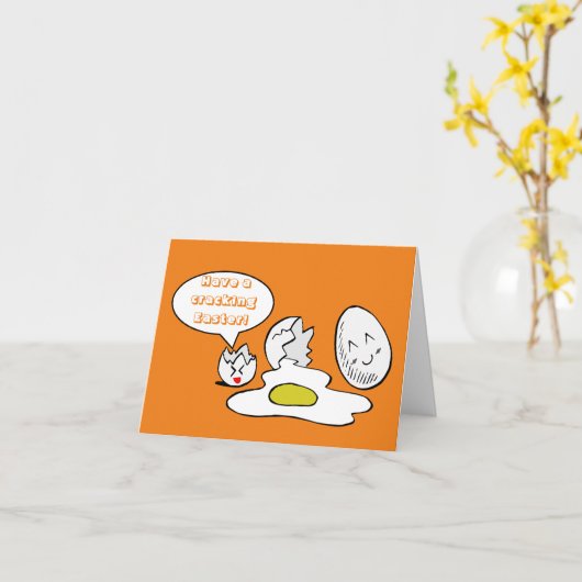 Grappig aanpasbaar kraken Pasen Kaart (Gele Bloem)
