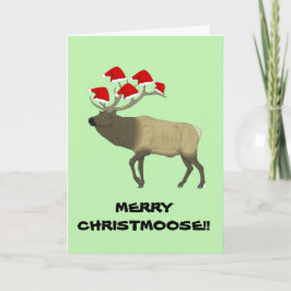 Grappig Aanpasbaar 'Merry Christmas' kerstkaart Feestdagen Kaart