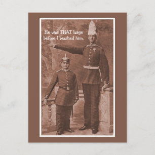 Grappig aanpasbaar militair briefkaart