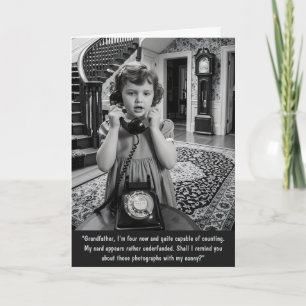 Grappig Aanpasbaar Vintage Verjaardag Kaart