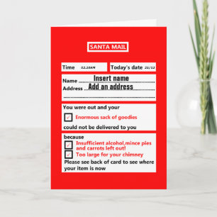 Grappig aanpasbare Kerstmis Feestdagen Kaart