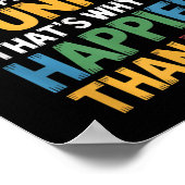 Grappig Aanstootgevend Humor Sarcastisch Happy Fee Poster (Hoek)