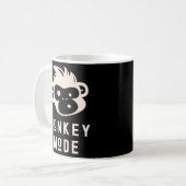 Grappig aap Mode Cool Chimp Wild Primate Animal Koffiemok (Voorkant links)