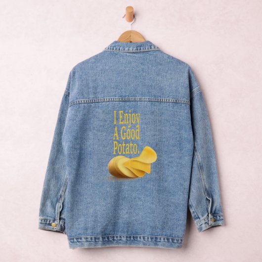 Grappig Aardappel Food Lover Denim Jacket (Hangar)