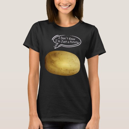 Grappig aardappelen dat ik niet weet dat ik een aa t-shirt (Voorkant)