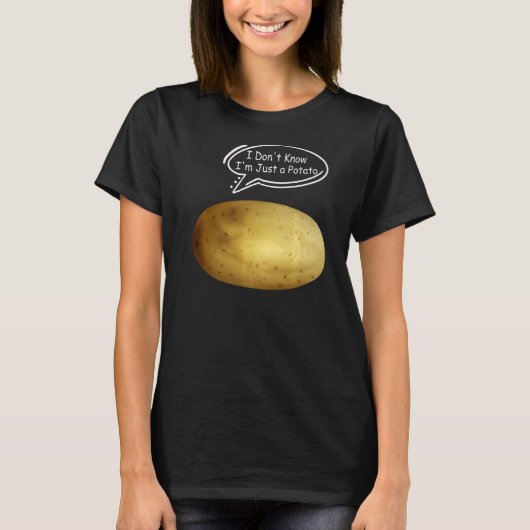 Grappig aardappelen dat ik niet weet dat ik een aa t-shirt (Voorkant)