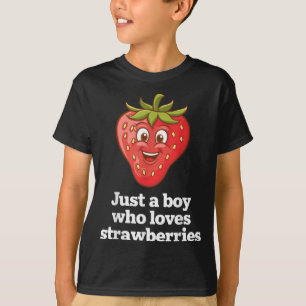 Grappig aardbei ontwerp voor jongens mannen fruit t-shirt