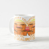 Grappig aardewerk cadeau voor pottenbakker mannen  koffiemok (Voorkant links)