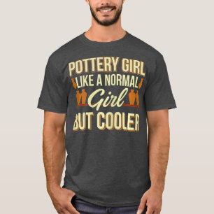 Grappig aardewerk maker keramiek handcraft meisje t-shirt