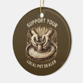 Grappig aardewerk steun je lokale pot verkoper kun keramisch ornament (Links)