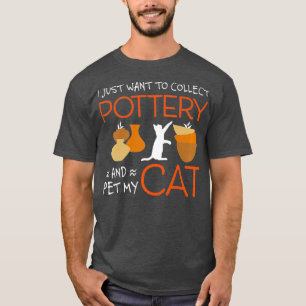 Grappig aardewerk voor de inzameling van keramisch t-shirt