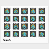 Grappig aardopwarmingseffect Dit is een goede dag Vierkante Sticker (Vel)