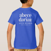 Grappig abcedarian Club lid sinds ... T-shirt (Achterkant)