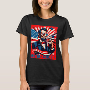 Grappig Abe Lincoln 4 juli Patriotic American U T-shirt