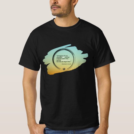 Grappig Abraham Lincoln T-shirt (Voorkant)